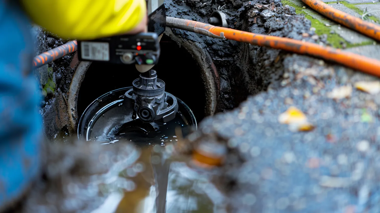 sewer line inspection site